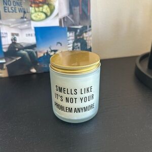 Smells Like It’s Not Your Problem Anymore funny candle